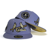 Product - Lavender St. Louis Cardinals Soft Yellow Bottom 1934 World Series Side Patch New Era 59Fifty Fitted