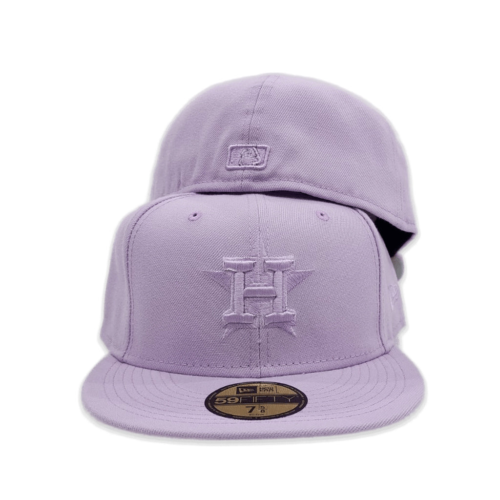 Lavender Tonal Houston Astros Gray Bottom Color Pack New Era 59Fifty Fitted