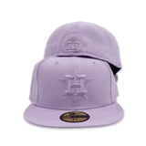 Lavender Tonal Houston Astros Gray Bottom Color Pack New Era 59Fifty Fitted