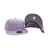 Lavender Tonal Houston Astros Gray Bottom Color Pack New Era 59Fifty Fitted