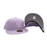 Lavender Tonal New York Yankees Gray Bottom Color Pack New Era 59Fifty Fitted