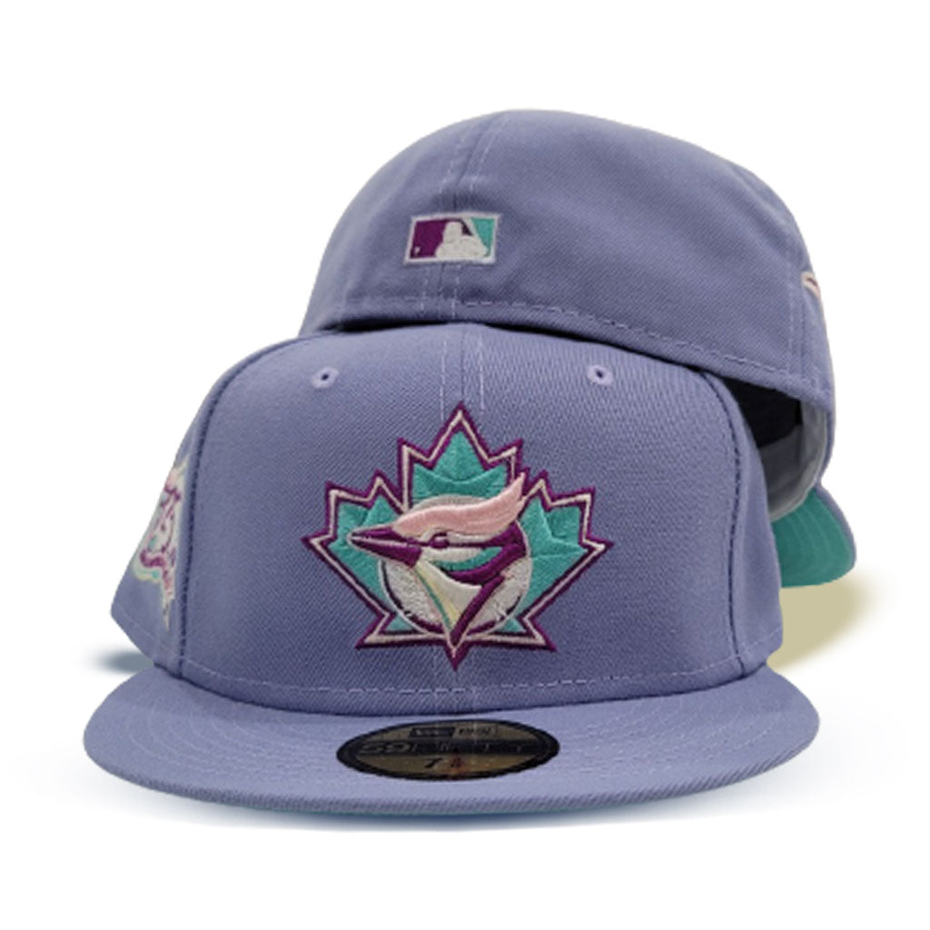 Toronto Blue Jays Purple 25th Anniversary Side Patch Teal UV 59FIFTY Fitted  Hat