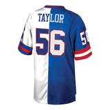 Lawrence Taylor New York Giants Mitchell & Ness Retired Player Split Replica Jersey – Royal/White