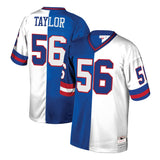 Lawrence Taylor New York Giants Mitchell & Ness Retired Player Split Replica Jersey – Royal/White