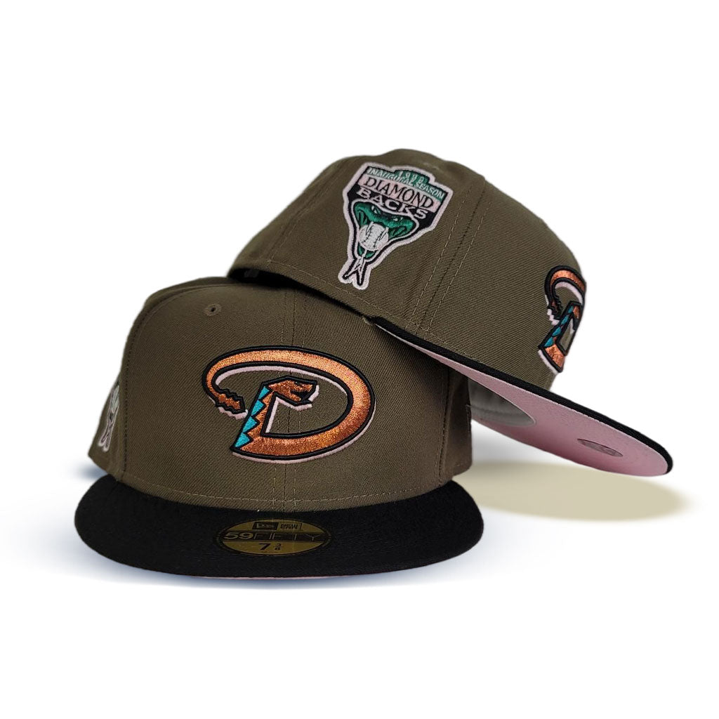 Light Brown Arizona Diamondbacks Black Visor Pink Bottom 1998