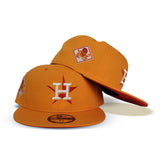 Light Orange Houston Astros Dark Orange Orange Bottom 2017 World Series Side Patch New Era Fitted