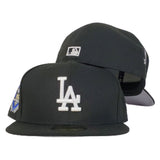 Los Angeles Dodgers Black Grey Bottom 50th Anniversary New Era 59Fifty Fitted