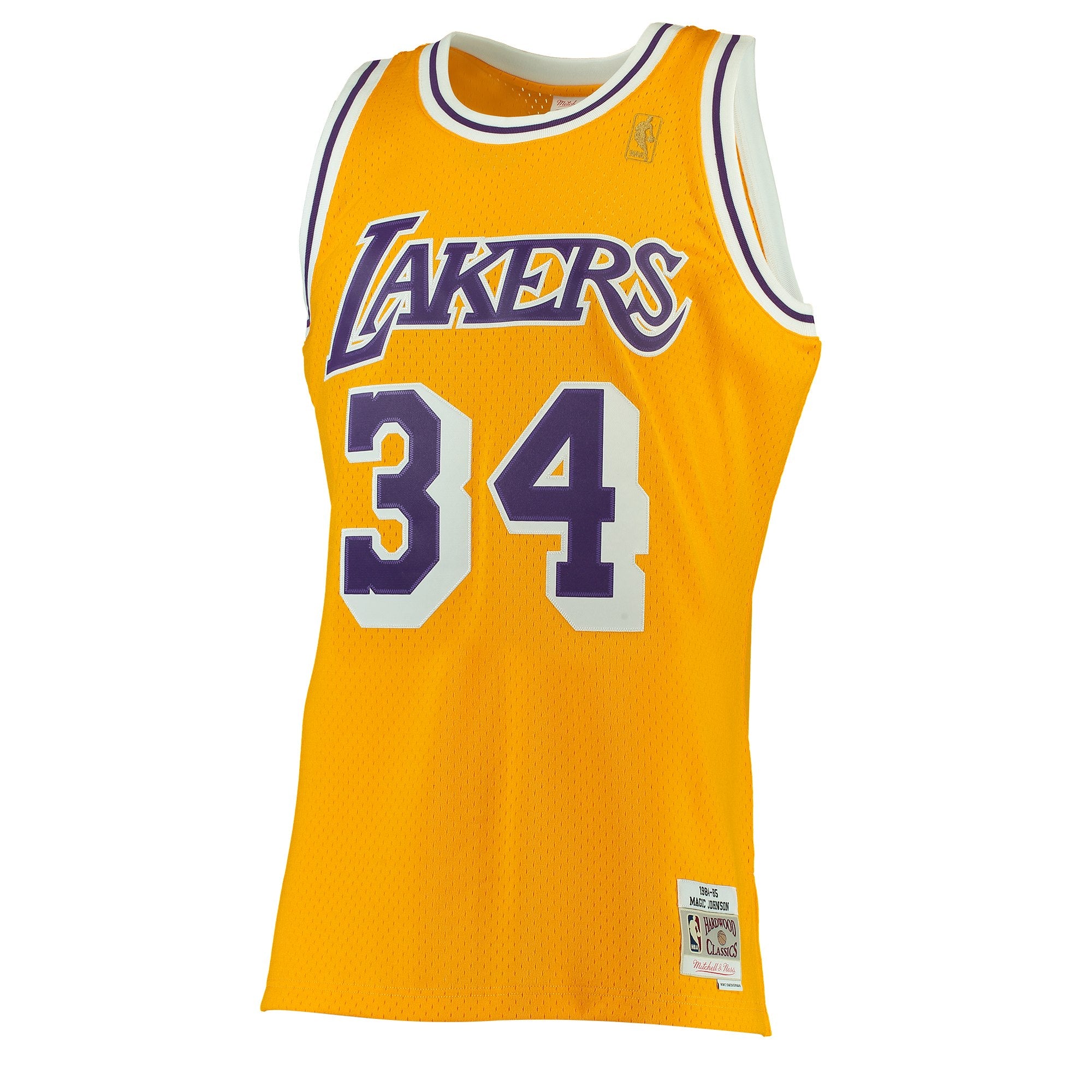 Los Angeles Lakers 1996-97 Shaquille O'Neal Mitchell & Ness Yellow Swingman Jersey
