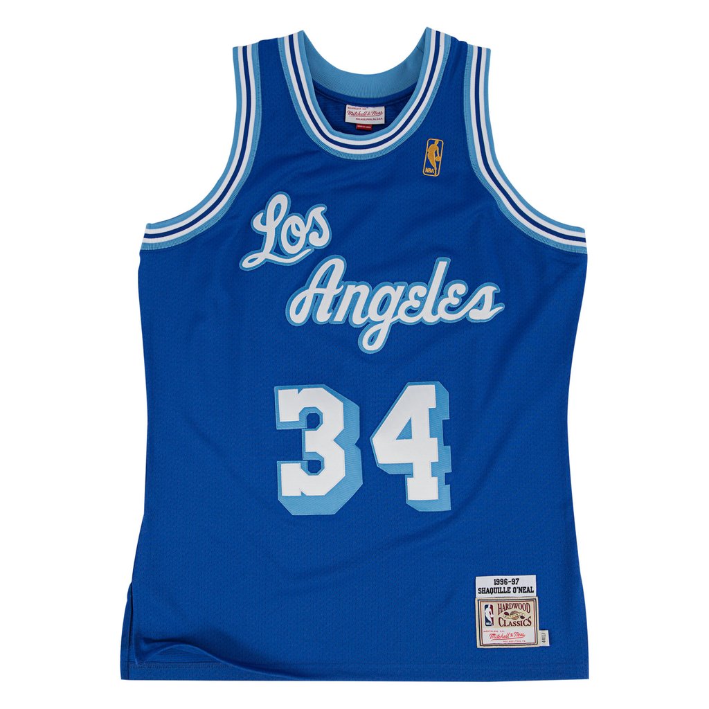 blue and white los angeles lakers jersey