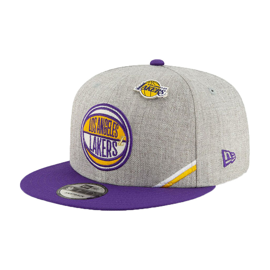 Los Angeles Lakers New Era Heather Gray 2019 NBA Draft 9FIFTY Snapback Adjustable Hat