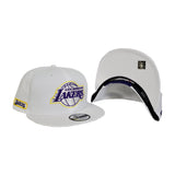 Los Angeles Lakers New Era Official White 9FIFTY Snapback Hat