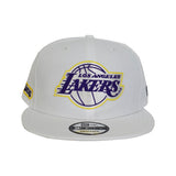 Los Angeles Lakers New Era Official White 9FIFTY Snapback Hat
