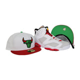 MATCHING NEW ERA CHICAGO BULLS FITTED HAT FOR JORDAN 6 HARE