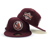 Maroon California Angels Gray Bottom 1989 All Star game New Era 59Fifty Fitted
