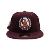 Maroon California Angels Gray Bottom 1989 All Star game New Era 59Fifty Fitted