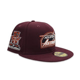 Maroon Houston Astros Gray Bottom Celebrating 35 Years Side Patch New Era 59Fifty Fitted
