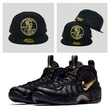Matching 1¢ Penny Fitted for Nike Foamposite Pro Black Metalic Gold