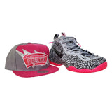 Matching Mitchell & Ness San Antonio Spurs Snapback For Nike Foamposite Pink Elephant Print