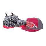 Matching Mitchell & Ness San Antonio Spurs Snapback For Nike Foamposite Pink Elephant Print