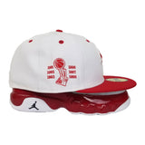 Matching New Era 2-Tone Chicago Bulls Fitted Hat For Jordan 9 Gym Red