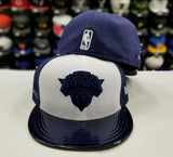 Matching New Era 59Fifty NBA New York Knicks Fitted Hat for Jordan 11 Midnight Navy