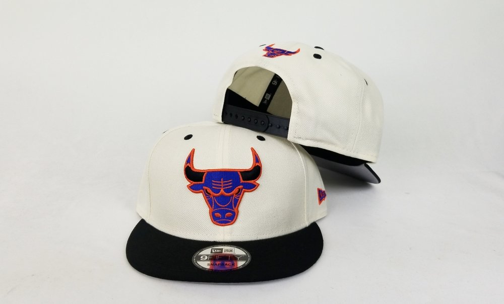 Matching New Era Chicago Bulls 9Fifty snapback Hat for Jordan 5 Orange Peel Barcelona