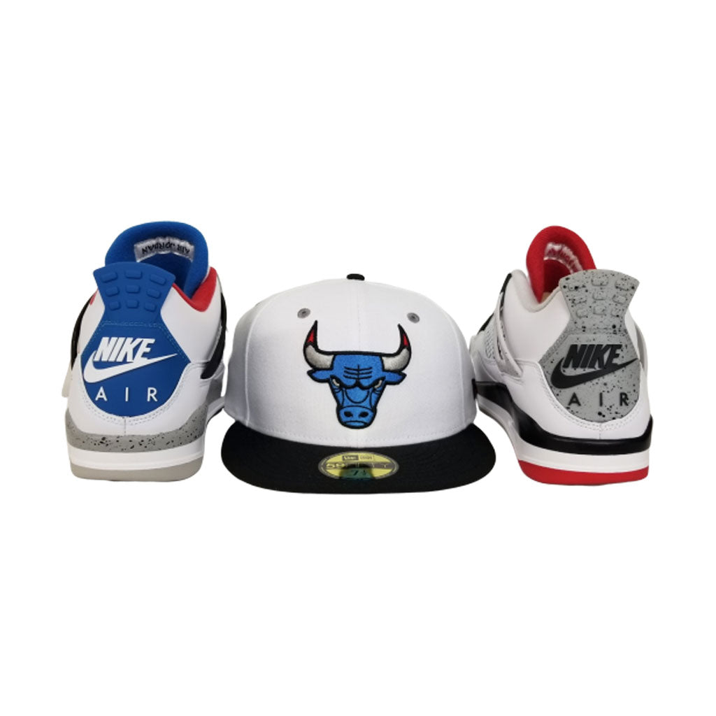 Matching New Era Chicago Bulls Fitted Hat For Jordan 4 What The