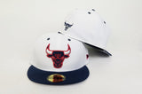 Matching New Era Chicago Bulls Fitted Hat for Jordan 12 " Japan " College Navy