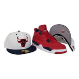 Matching New Era Chicago Bulls Fitted hat for Jordan 4 FIBA