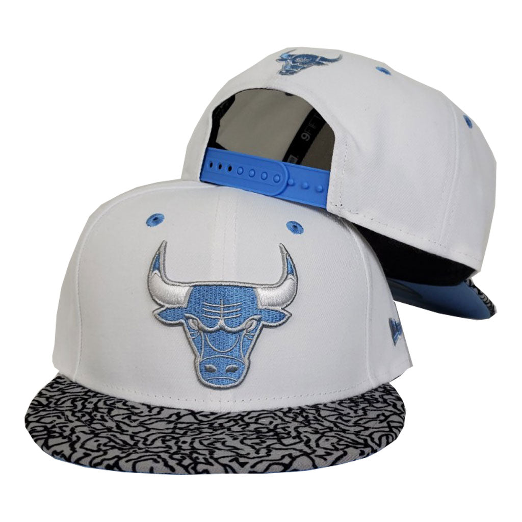 Matching New Era Chicago Bulls Snapback Hat For Jordan 3 UNC