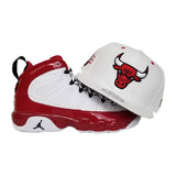 Matching New Era Chicago Bulls Snapback Hat For Jordan 9 Gym Red