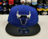 Matching New Era Chicago Bulls snapback Hat for Jordan 5 Royal Blue Suede CAP
