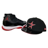 Matching New Era Houston Astros Fitted Hat For Jordan 11 Bred