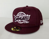 Matching New Era Maroon Cleveland Cavaliers Fitted Hat for Jordan 12 Bordeaux