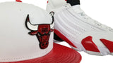 Matching New Era Metal Chicago Bulls Strapback for Jordan 14 Candy Cane
