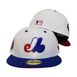 Matching New Era Montreal Expos Fitted hats for Nike Foamposite USA