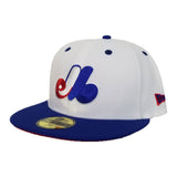 Matching New Era Montreal Expos Fitted hats for Nike Foamposite USA