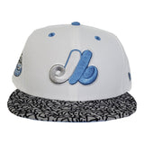 Matching New Era Montreal Expos Snapback Hat For Jordan 3 UNC