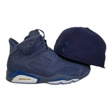 Matching New Era New York Knicks Fitted Hat for Jordan 6 Diffused Blue