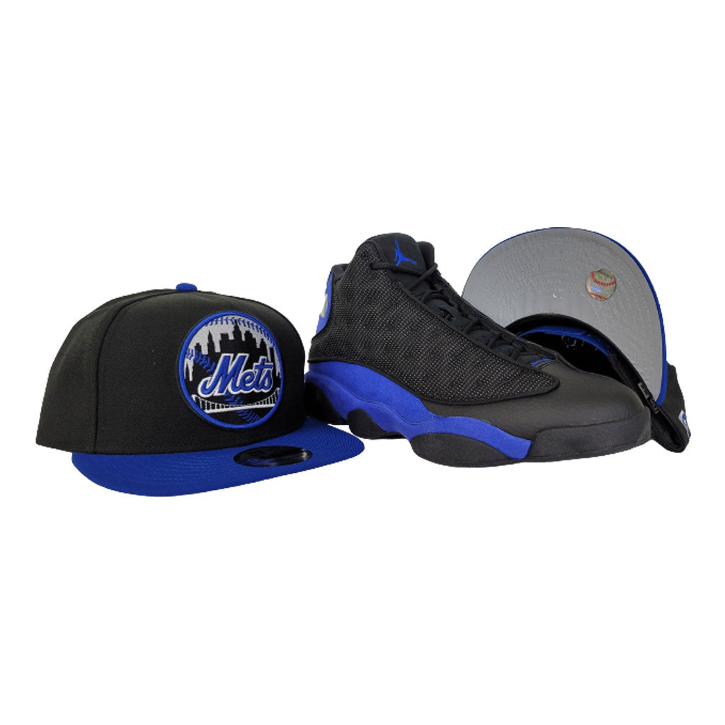 Matching New Era New York Mets 9Fifty Snapback Hat for Jordan 13 Hyper Royal