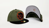 Matching New Era New York Mets Fitted Hat Nike Foamposite SEQUOIA Foams