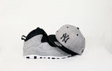 Matching New Era New York Yankees 9 Fifty snapback hat for Air Jordan 10 Cement
