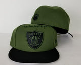 Matching New Era Oakland Raiders Fitted Hat for Nike Foamposite Legion Green Foams