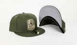 Matching New Era Olive Green St. Louis Cardinals Fitted Hat for Jordan 12 Chris Paul