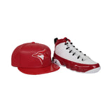 Matching New Era PU Leather Toronto Blue Jays Snapback Hat For Jordan 9 Gym Red