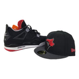Matching New Era Toronto Blue Jays 59Fifty Fitted Hat for Jordan 4 Bred