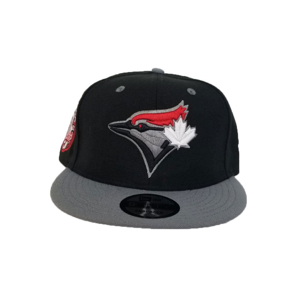 Matching New Era Toronto Blue Jays 9Fifty Snapback Hat for Jordan 4 Bred