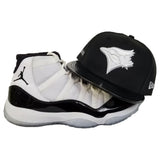 Matching New Era Toronto Blue Jays Fitted Hat for Jordan 11 Black white Contord