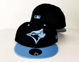 Matching New Era Toronto Blue Jays Fitted Hat for Jordan 6 UNC Blue