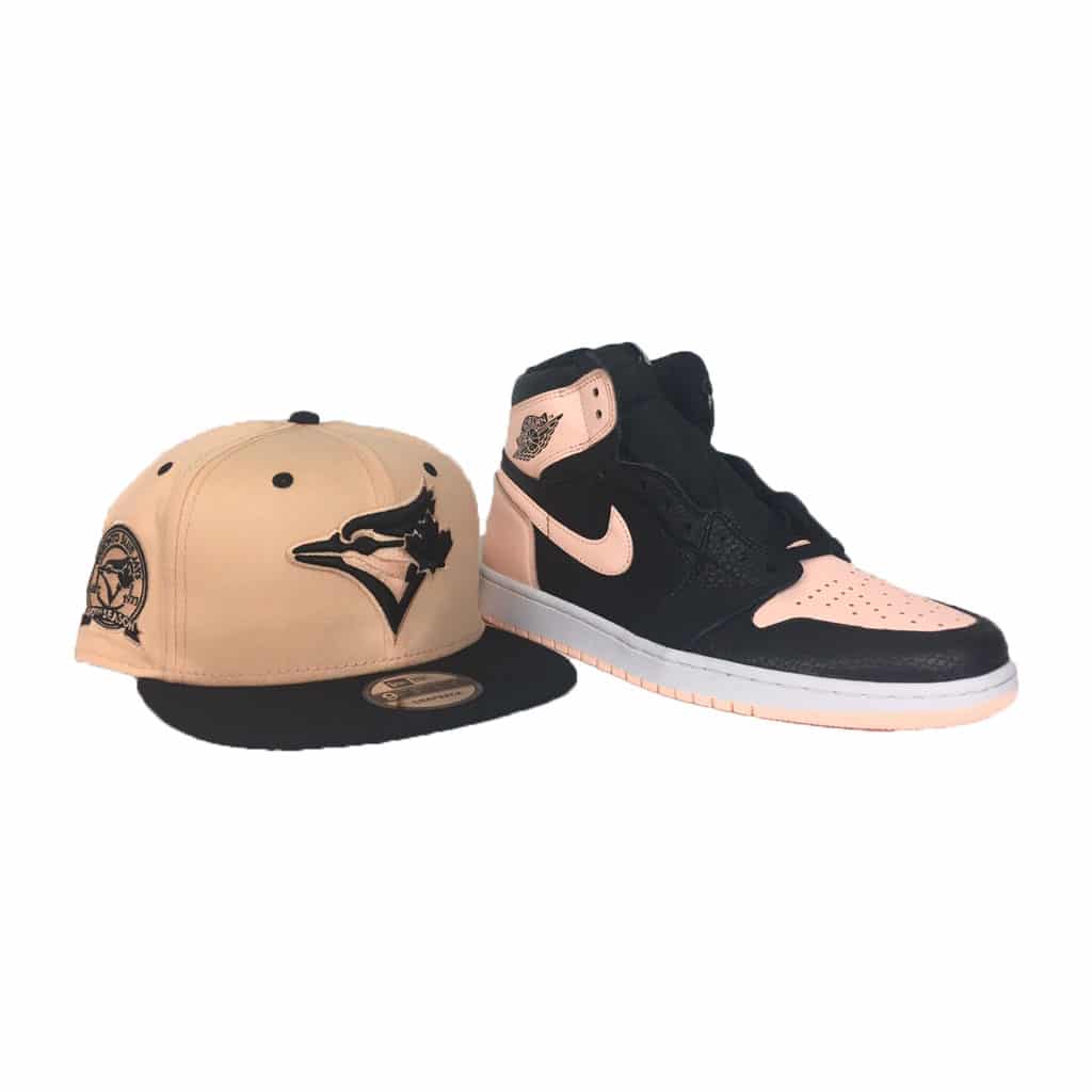 Matching New Era Toronto Blue Jays Snapback Hat For Jordan 1 CRIMSON TINT